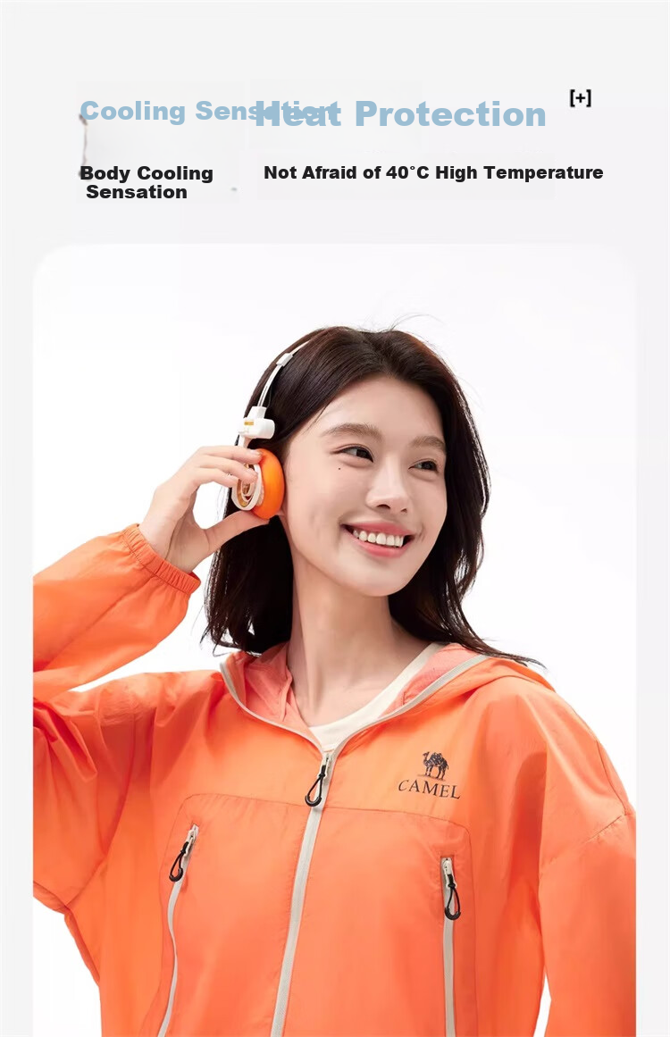 CAMEL Outdoor Sunscreen Jacket Unisex Spring Summer UV Protection Lightweight Coat [Wang Junkai Edition] 15