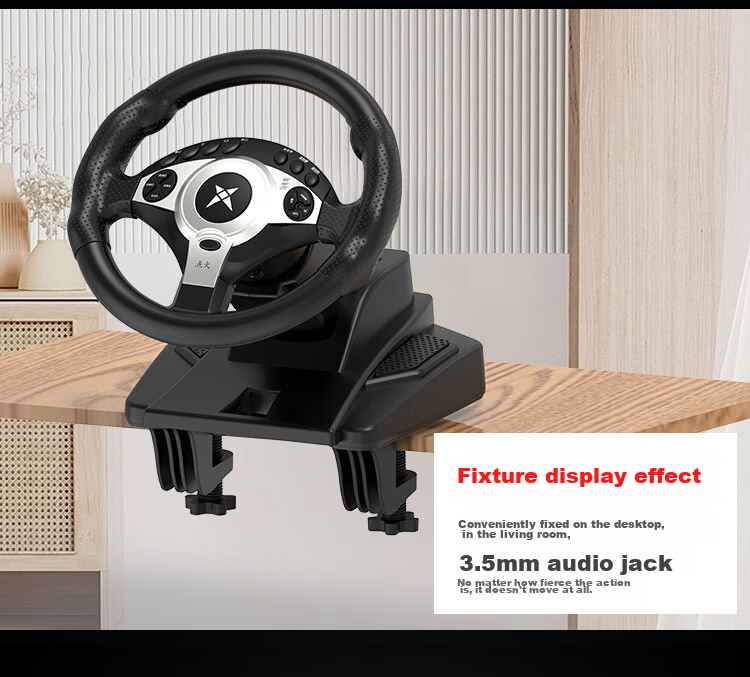 Keten D1 1080° Racing Wheel Game Steering Wheel Simulator Force Feedback Compatible with PC, Console, Euro Truck Simulator 2, and Chinese Touring 21