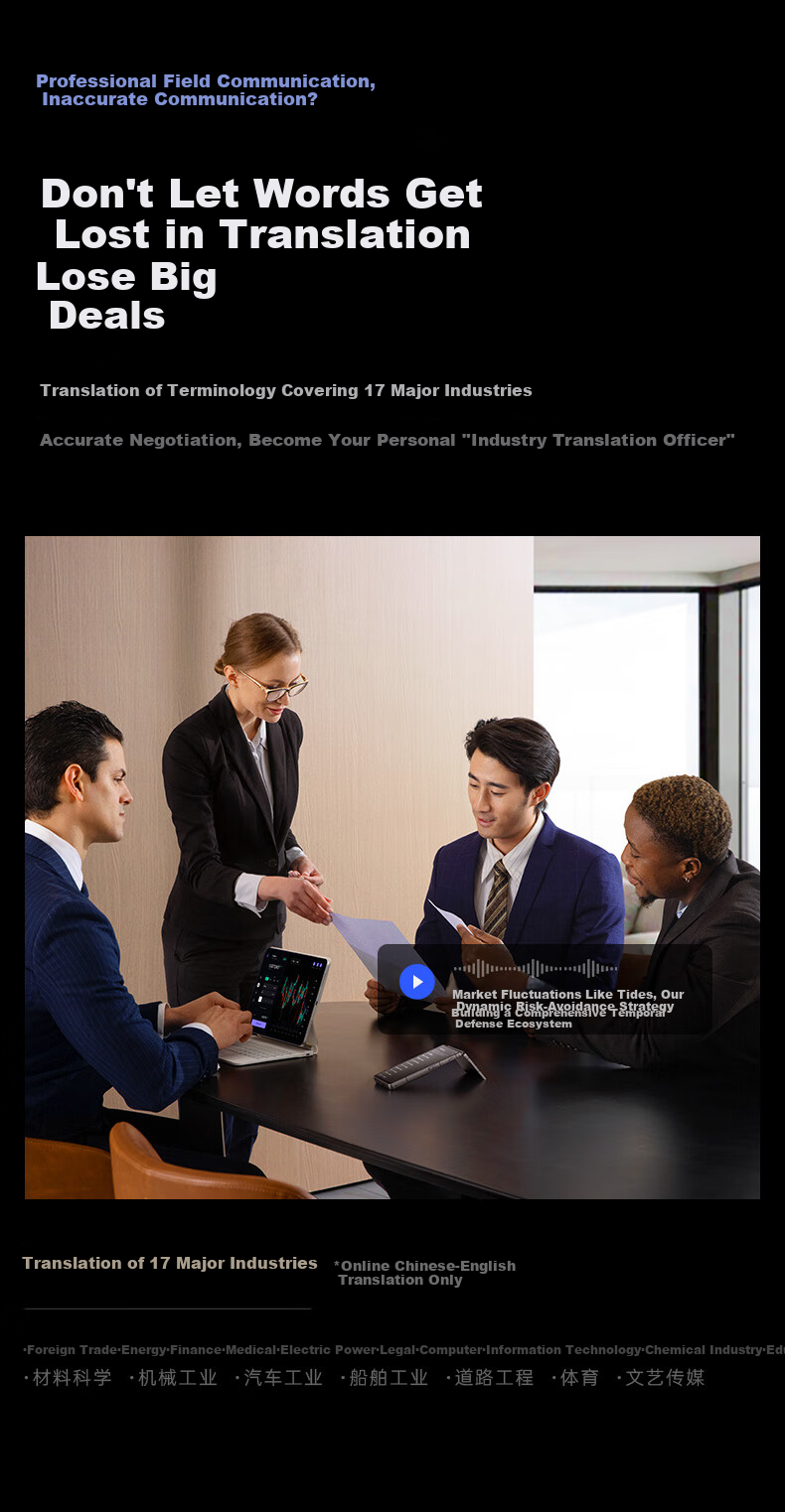 IFLYTEK Dual-Screen Translation Device 2.0, Multi-Language Offline Translator, Simultaneous Subtitle Translation, Industry Translation, Portable Real-Time Translation for Overseas Travel And Spoken Language Translatio 15