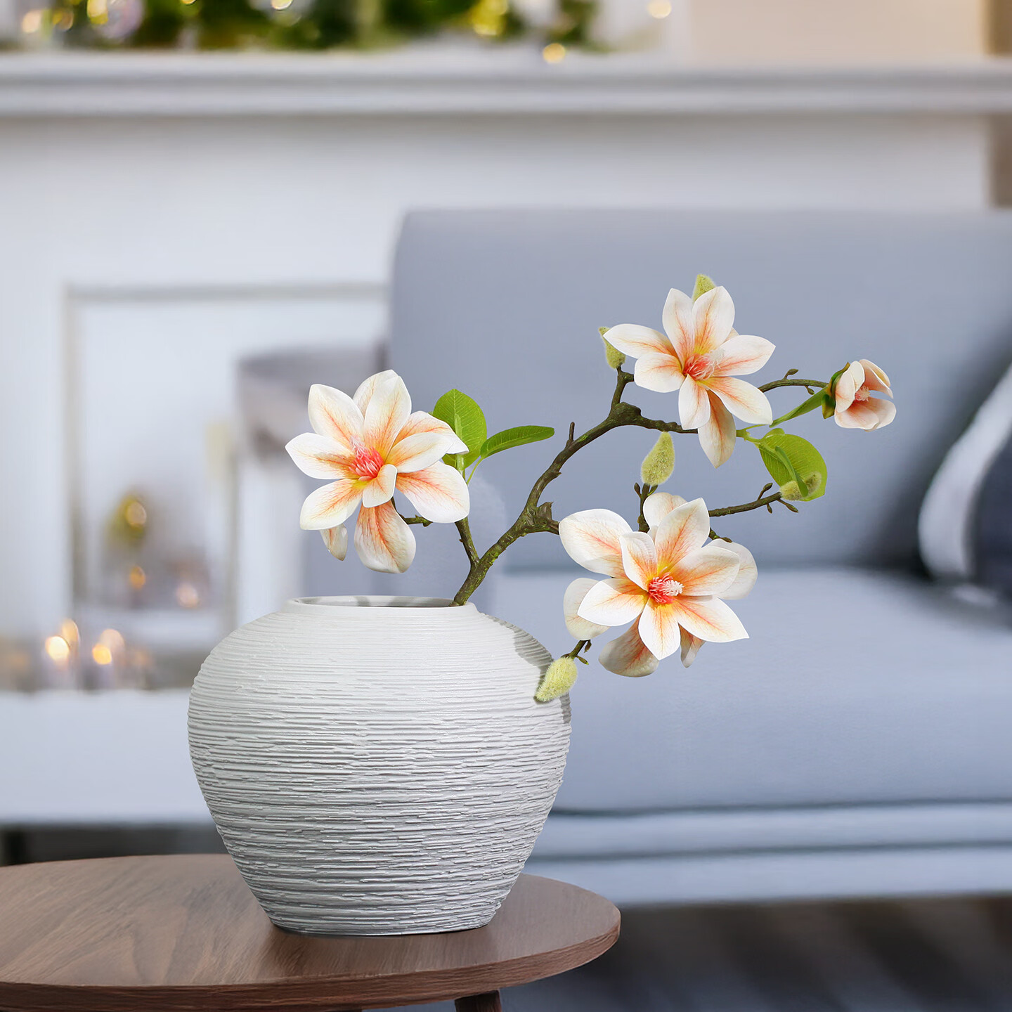 Qiju Yaji Ceramic Vase Minimalist Nordic Style Solid Color Japanese Hydroponic Fresh Flower Pot Large 30230 4