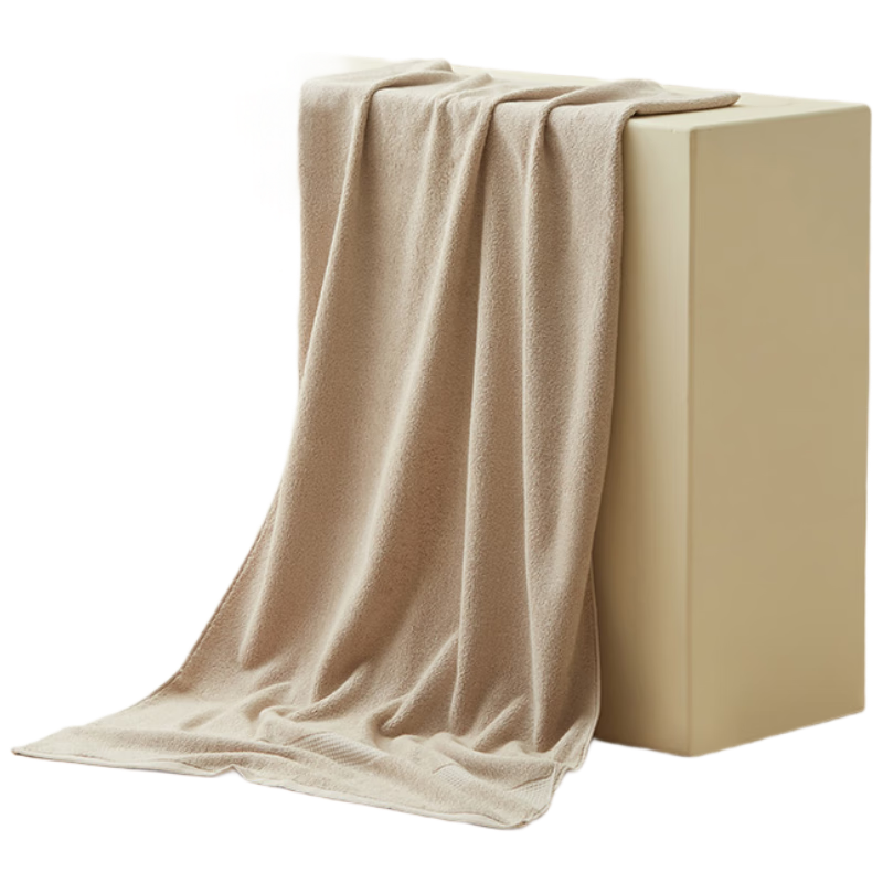 HOYO Five-Star Hotel Pure Cotton Bath Towel, Thickened Soft Absorbent Quick-Drying Large Bath Towel, Coffee Color, 70*140cm Sports