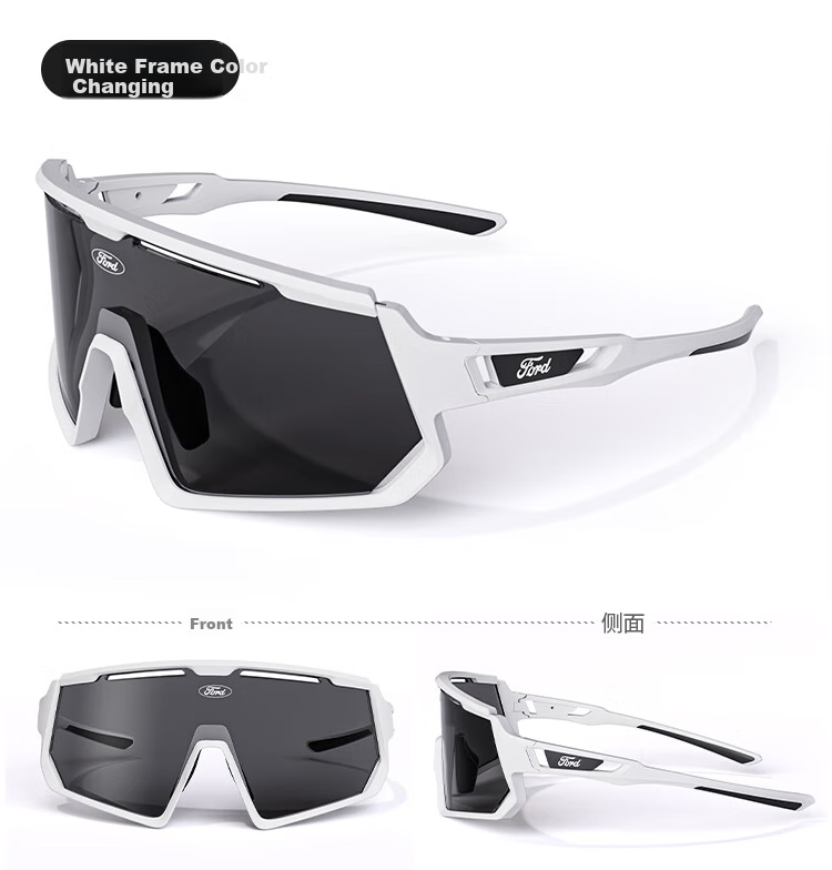 Fute Outdoor Cycling Running Hiking Glasses, Day And Night Use Polarized Goggles, Color-Changing Pink - F166-01 14