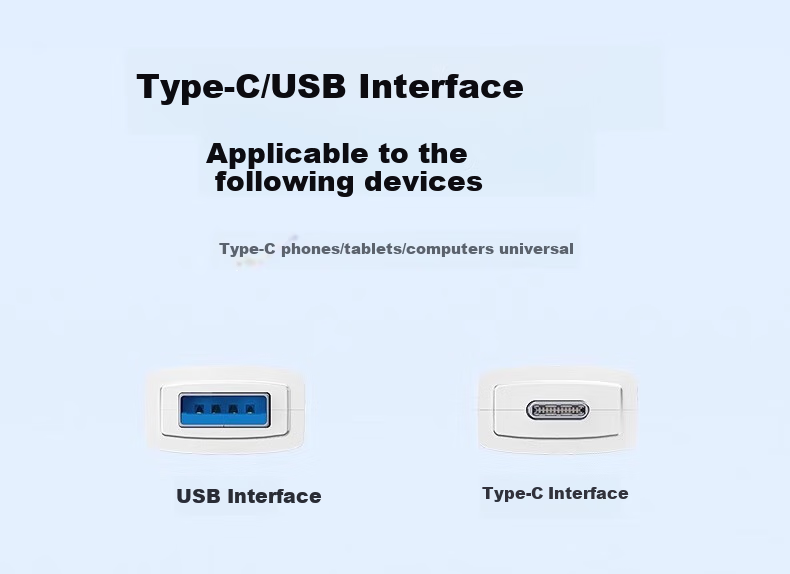 HP CT112C USB2.0 Card Reader, SD/TF Dual-Read, Type-C USB Dual Interface, Multifunctional All-In Card Reader for Computers, Smartphones, And IPad 13