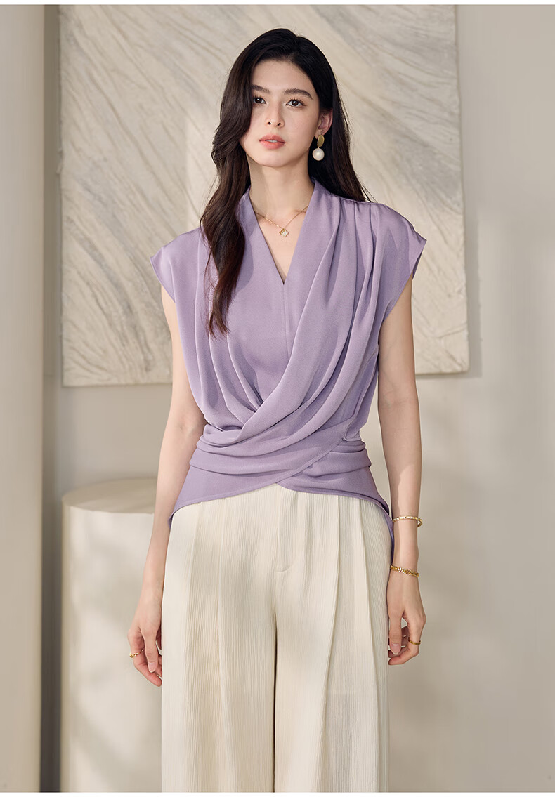 ROEYSHOUSE Textured Loose Straight-Leg Pants for Women Summer Casual Versatile Wide-Leg Trousers 11314 Apricot 2XL 13