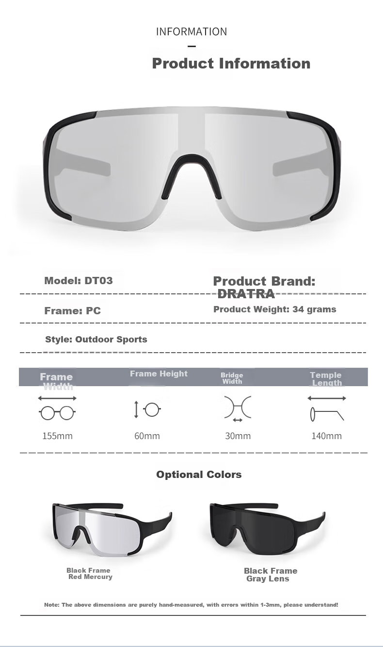 DRATRA Climbing Goggles, Outdoor Sports Windproof And Sandproof Cycling Glasses, UV Protection Sunglasses for Hiking And Mountaineering 2
