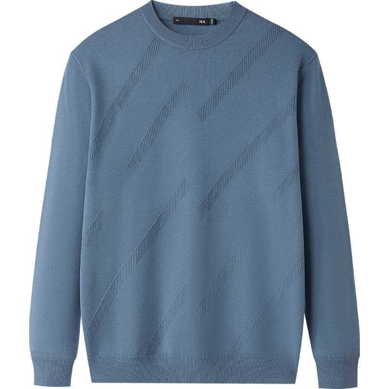 HLAHLA Men's Long Sleeve Knitwear 25 Light Business Fashion Series Crew Neck Sweater Autumn