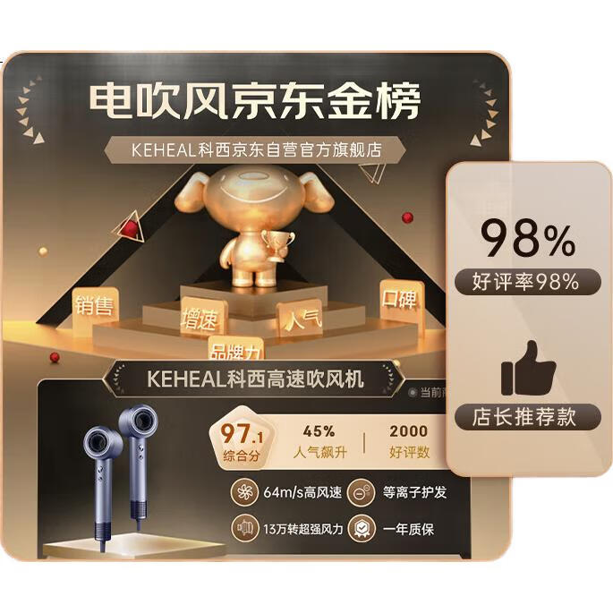 Фен KEHEAL HC5P Flowing Silver с плазменной защитой волос, 360 миллиардов ионов, портативный, бытовой, быстрый, подарок на День святого Валентина и Китайский Новый год