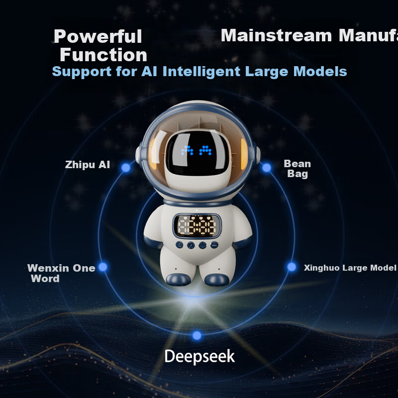 Beianxing AI Large Language Model Smart Alarm Clock, Bean Bag Robot DeepSeek Early Education Machine, Astronaut Multi-Functional Voice Dialogue, 2025 Model, Boys' Powerful Awakening, Back-To Seaso