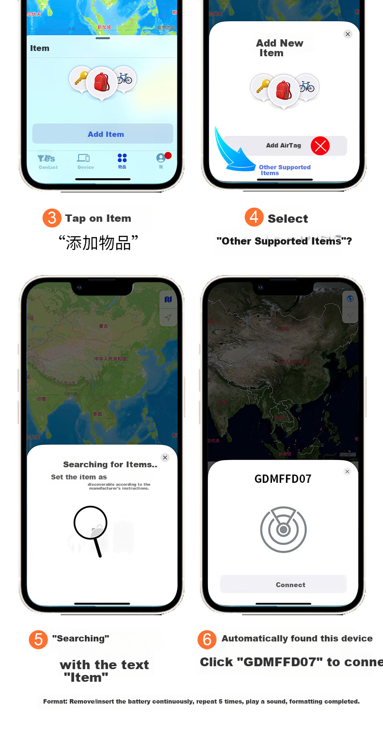 GDGO [Apple Exclusive] Airtag Anti-Loss Locator, Pet Tracker for Cats And Dogs, Waterproof Tag Collar, Sports Tracking Anti-Disassembly Anti-Loss Device, MFi Certified with Rubber Case 9