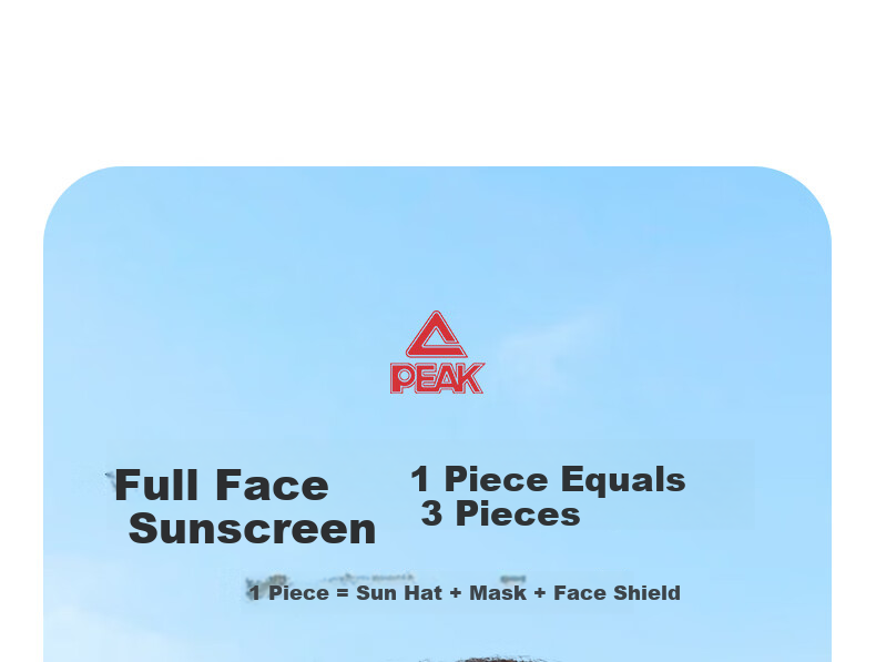 PEAK Sun Protection Face Mask for Women, Summer Cycling Electric Bike Driving Face Shield Sunscreen Face Mask, Light Gray 1