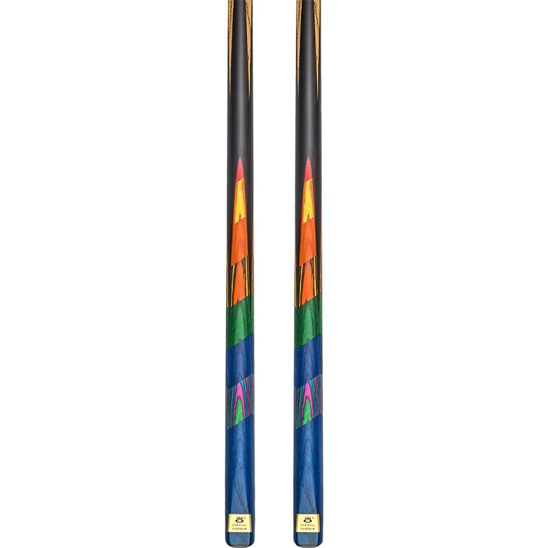 Кий для бильярда O’MIN Mingjian Series - Rainbow, 10 мм, для русского бильярда и снукера, 145 см, 18 унций, с аксессуарами
