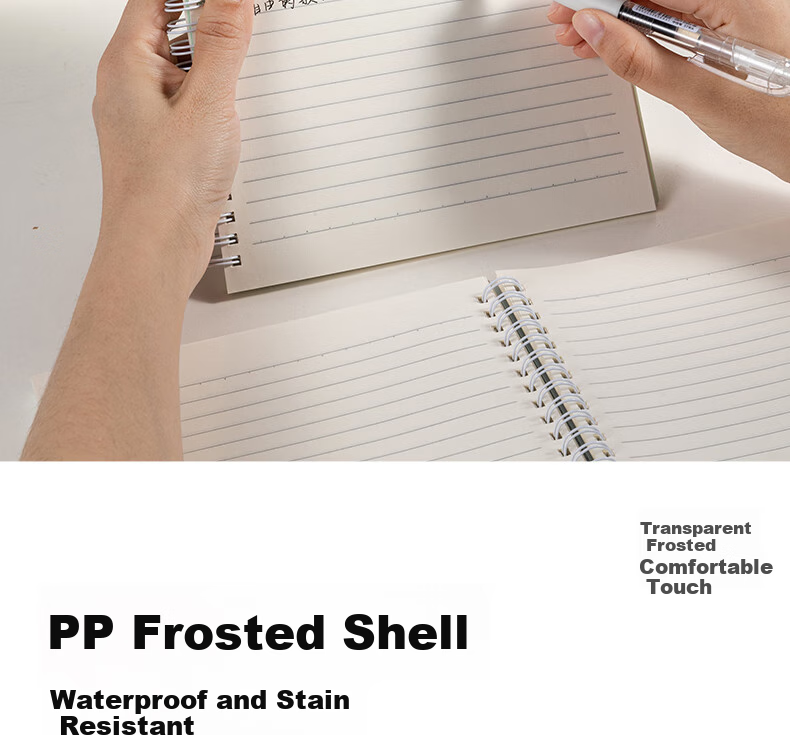 Deli B5/80 Sheets PP Spiral Notebook Study Notebook Exercise Book for Middle and High School BDLB5-02 Green Single Pack 7