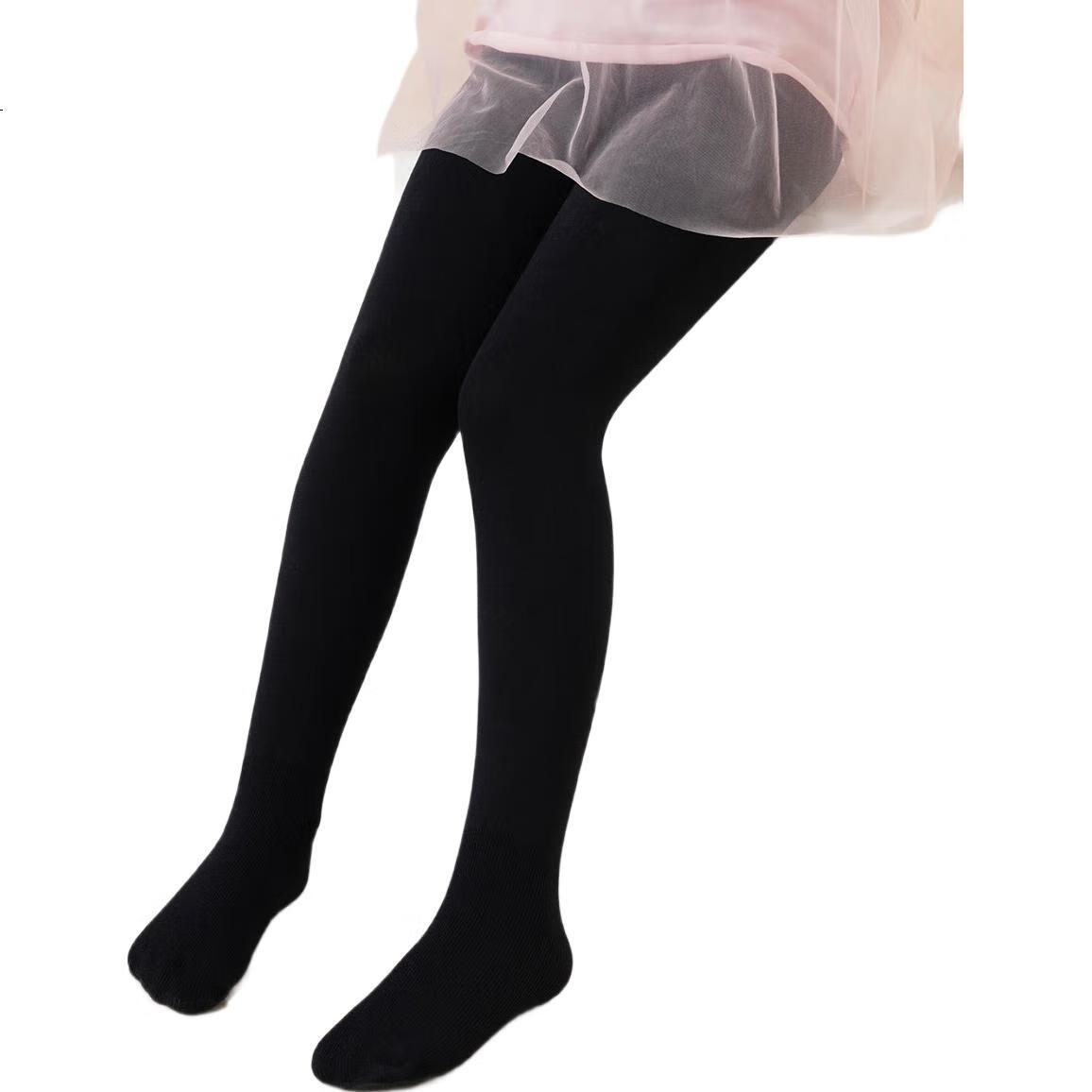 Dishini Children's Tights, Thin Spring And Autumn Style, Girls' Dance Socks, Wearable One-Piece Socks, SP32029, Gray, Size S