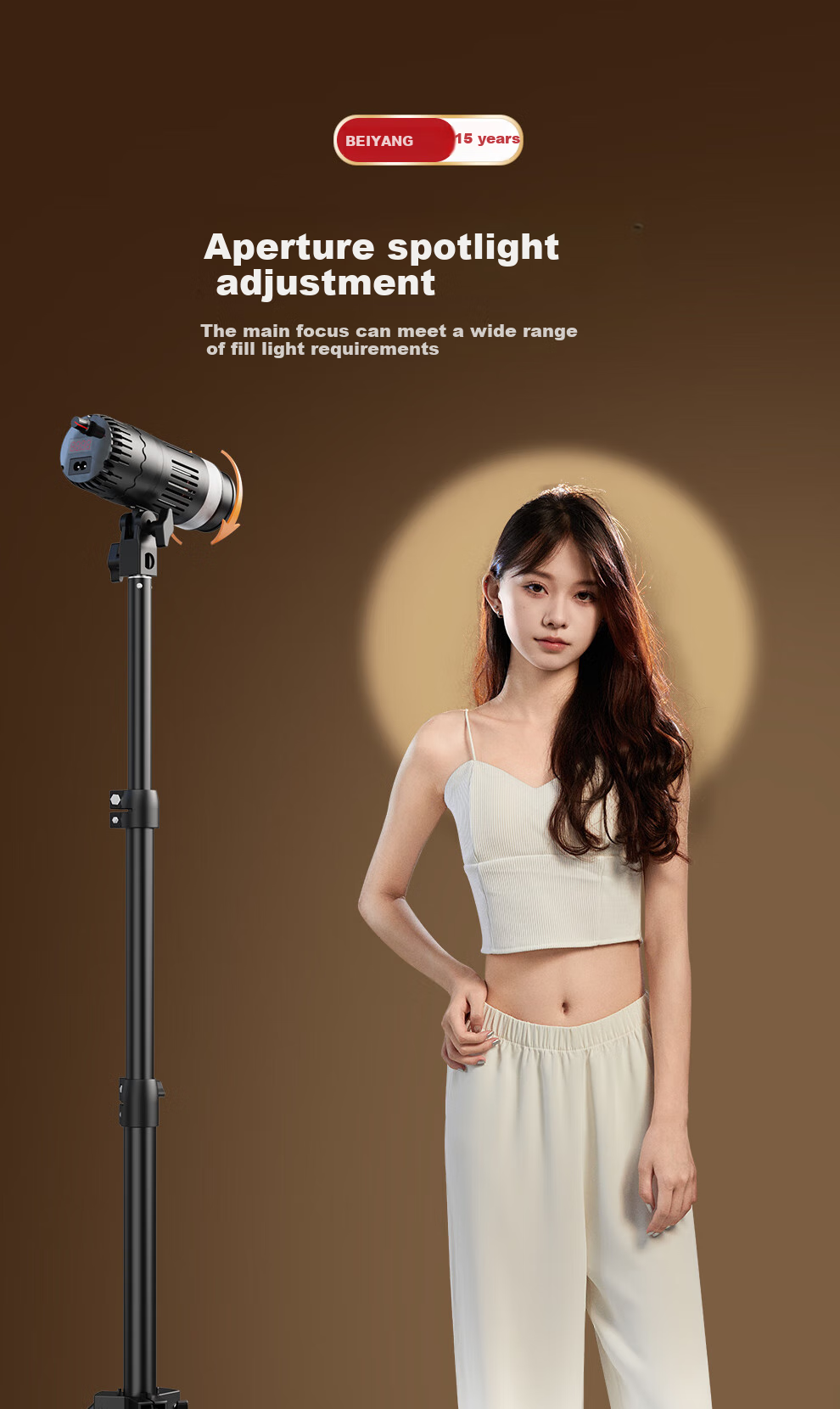 Beiyang Hair Light, Live Streaming Background Atmosphere Light, Live Streaming Fill Light, Host Backlight Contour Light, Goddess Spotlight, Douyin Professional Photography Spotlight, Top Light 21