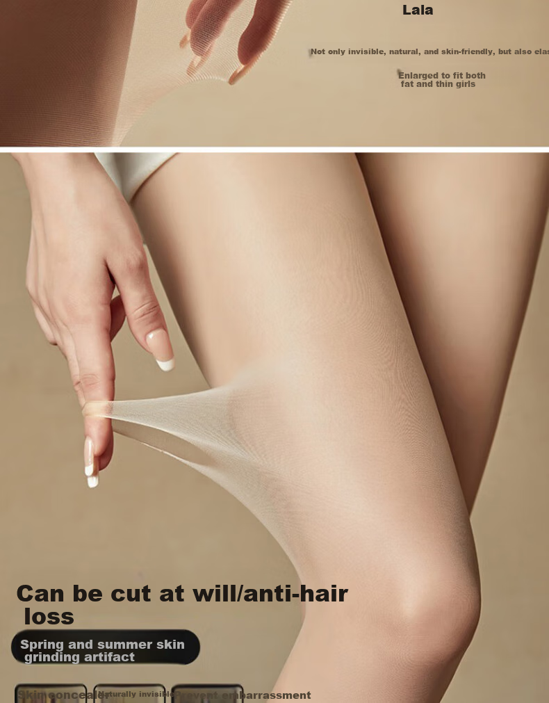 LangSha Silk Stockings for Women, Pineapple Pattern, Ultra-Thin Summer Pantyhose, Cuttable to Any Length, Sexy Slimming Thigh-High Socks, Spring And Summer Pantyhose 4