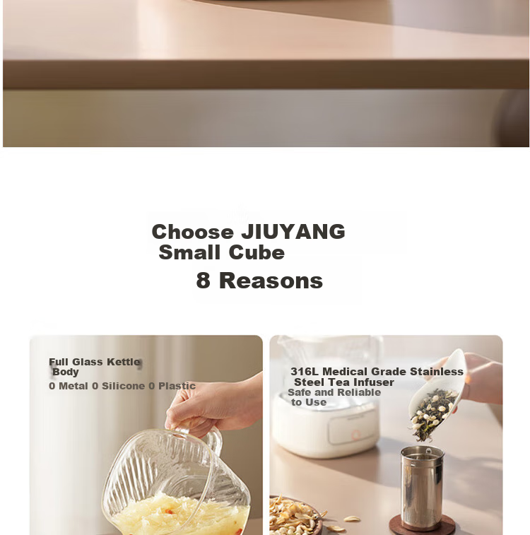 Joyoung Home Use 1L Small Capacity Health Pot, Multi-Purpose Electric Kettle for Hot And Cold Water, Metal Kettle without Glue, Constant Temperature Kettle, K10D-WY103 (Tea) 7