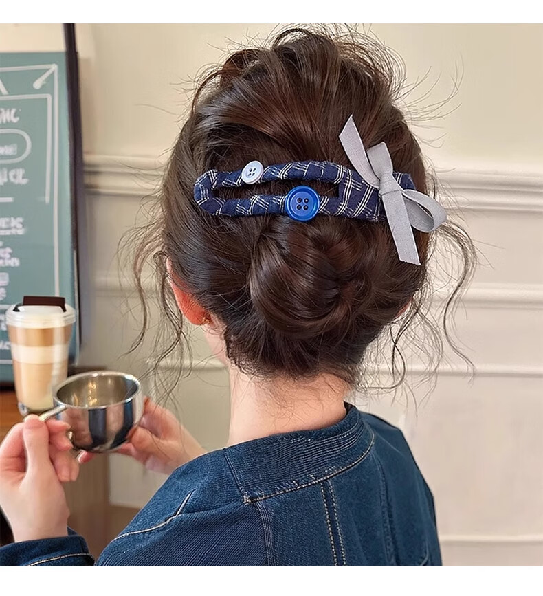 BQI Bow Hair Clip for Women, Back of Head Elegant Bun Duck-Bill Clip, Large Hair Claw Clip, 2025 New Style 3