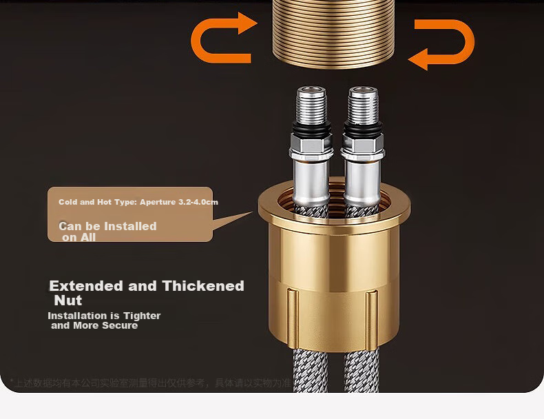 X-GRKE [Germany] Kitchen Faucet Hot And Cold Water Two-In 304 Stainless Steel Sink Faucet with 360° Rotation LR 15