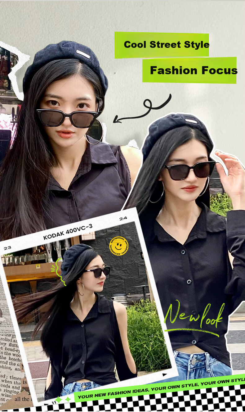 LOHO Sunglasses for Women, 2026 New Style GM Glasses for Men, Sunglasses with UV Protection, High-End Look, Makes Face Appear Smaller When Driving 5