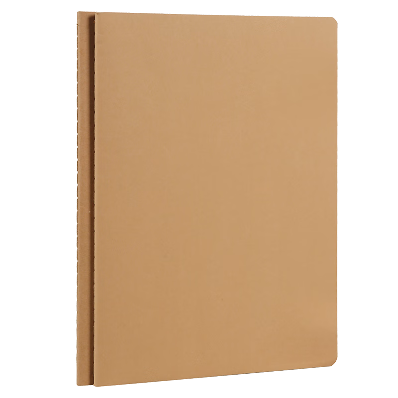 JD Jingzao 282mm×205mm/40 Sheets Kraft Paper Thickened Sewn Notebook Exercise Journal Note-taking Homework Book for Middle School High School College