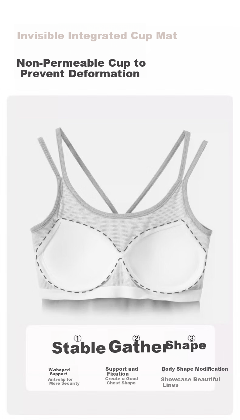 Dushiliren 26 New Style Seamless Comfortable Bra for Women, One-Piece Camisole Tank Top with Built-In Pads 2