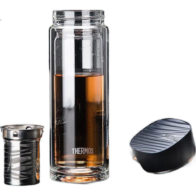 Термос THERMOS Water Pattern Hiker Edition 400мл, портативный, с двойными стенками, синий