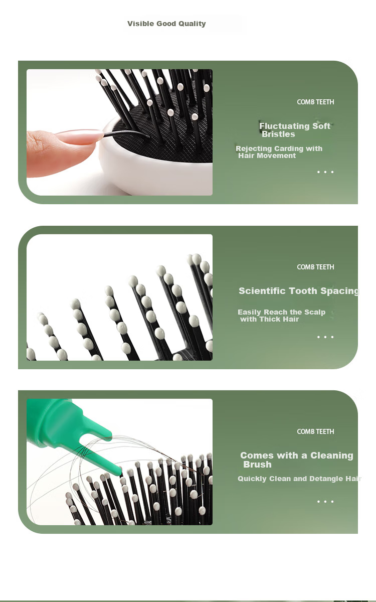 Creative Art Air Cushion Comb for Men And Women, Volumizing Tool, Puff Cushion Comb, Gentle on Hair, Massage Function, for Dorm And Home Use, Styling And Anti-Tangling 10