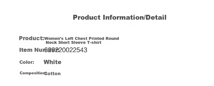 TonLion 2024 Women's Printed Round Neck Short-Sleeve T-Shirt, Off-White, S 2