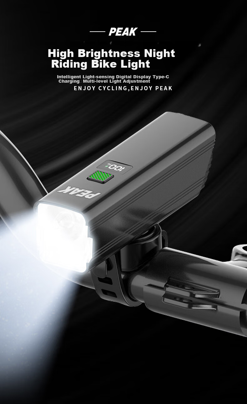 PEAK Bicycle Light, Night Riding Front Light, Smart Sensor, Mountain And Road Bike Night Riding, High-Intensity Flashlight, Waterproof Cycling Equipment 1