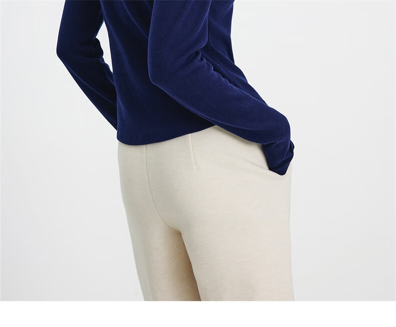 Navikail Italy Small Sailboat Women's Half-Open Collar Long Sleeve Slim Fit Warm Base Layer Skin Jacket 2335045501 Blue M 9