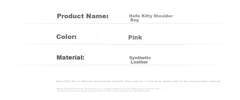 Mesuca X Hello Kitty Handbag, New Women's Bag for Commuting And Casual Wear, Shoulder Pillow Bag with Gift Box, Birthday Gift for Wome 6