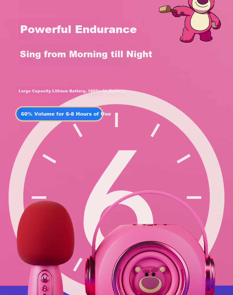 Dimoarch Wireless Karaoke Microphone Speaker All-In Bluetooth Speaker Toy for Boys And Girls, Pretend Play Gift 19