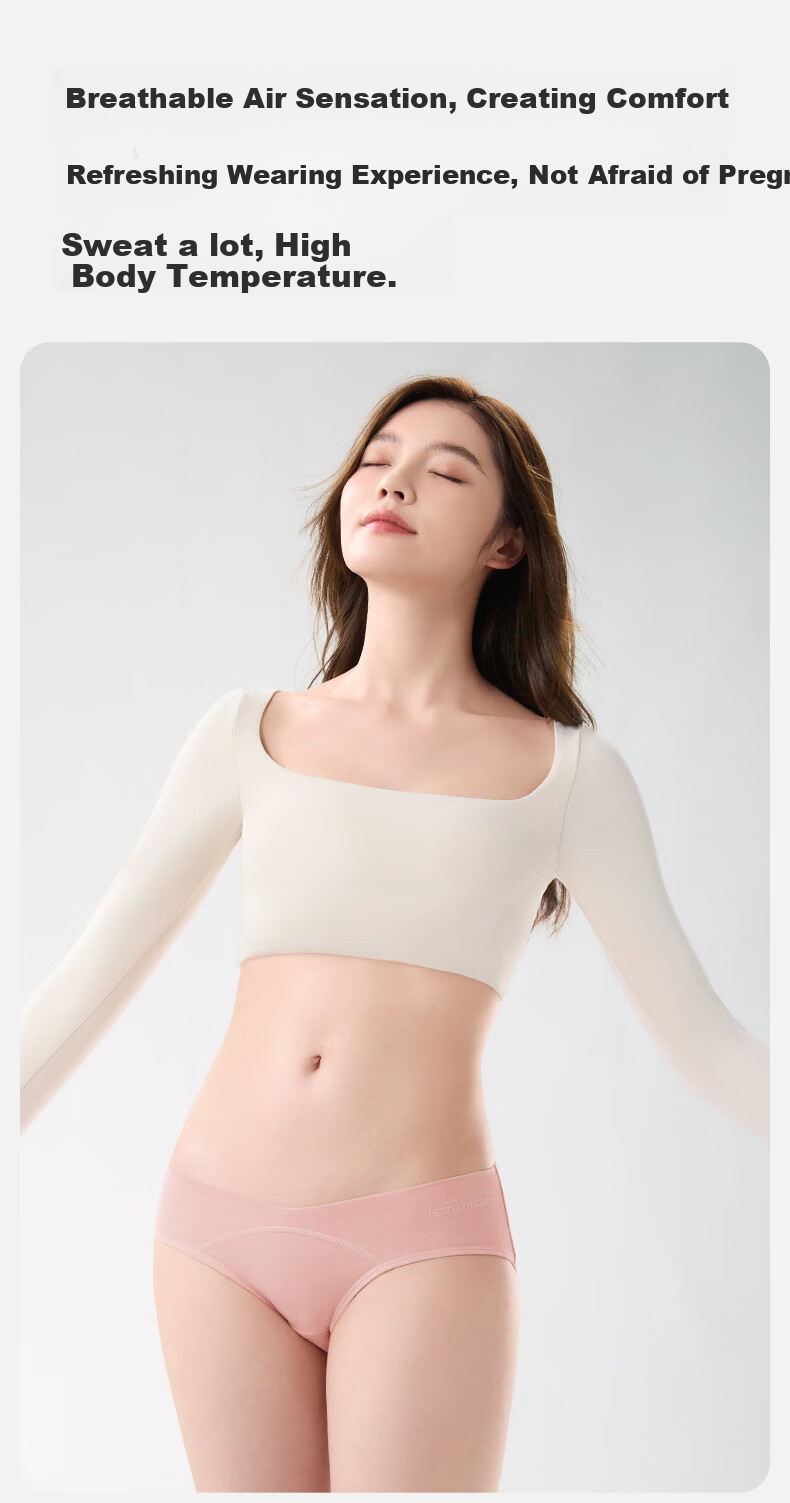 Shiyuejiejing Maternity Underwear for Women, Early And Late Pregnancy, Postpartum Use, Cotton Antibacterial Low-Rise Belly Support, 4-Pack, Size M 7