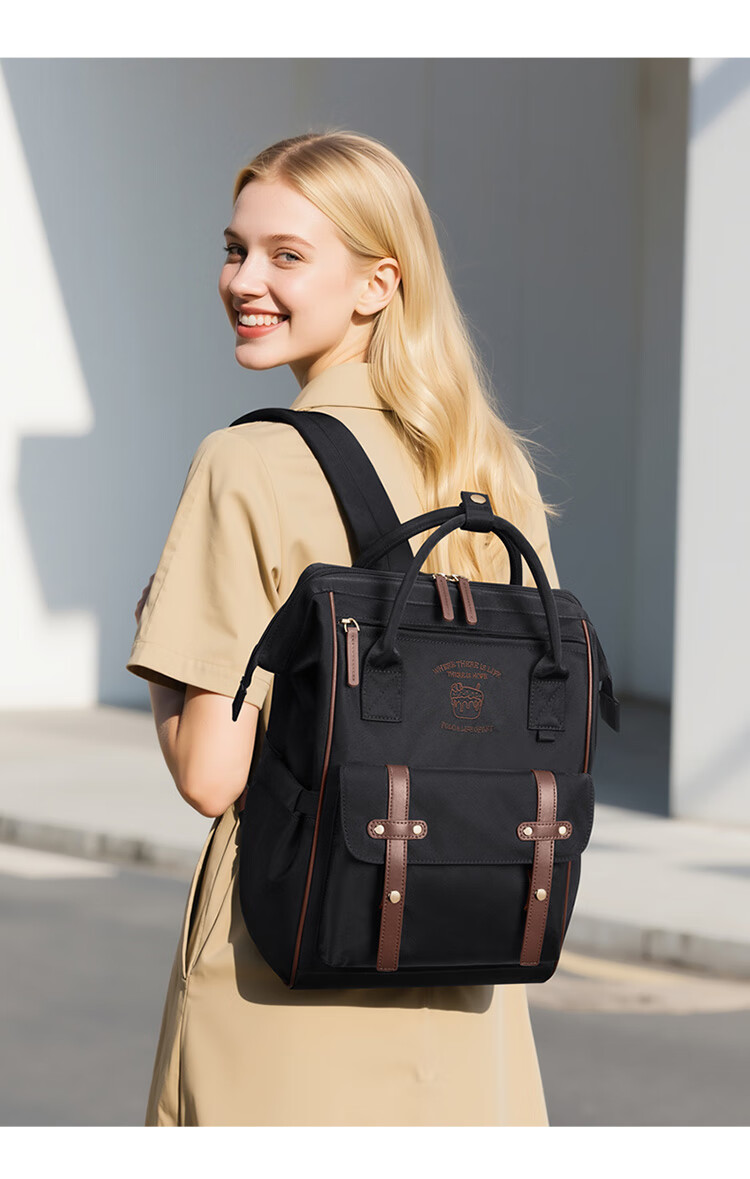POLO Backpack for Women, Large Capacity School Bag, IPad Laptop Bag, College Student Travel Commuter Backpack, Birthday Gift 28