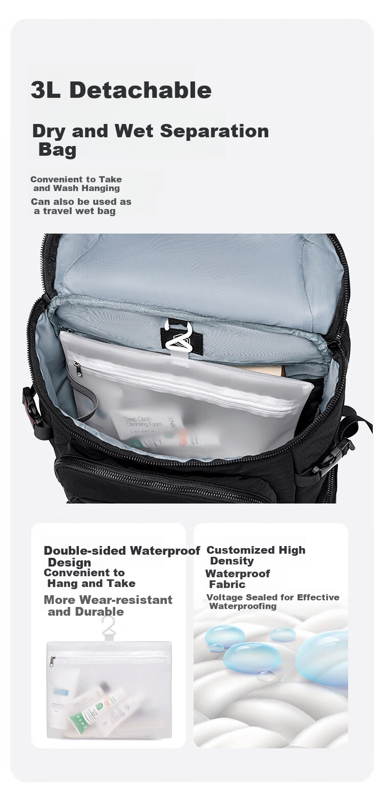 JD Original New Model 2026 Multifunctional Outdoor Hiking Backpack, Business Travel Running Backpack, Large Capacity Sports Backpack 5