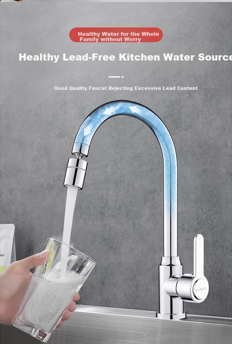 Bangke Kitchen Faucet with Hot And Cold Water, Double Temperature Sink Tap for Washing Dishes And Vegetables, Anti-Splash Washbasin Faucet B-LT001 7