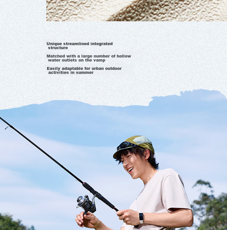 PEAK Taiji Qu Lang Su Xi Shoes for Men, Summer Outdoor Sports Sandals, New Soft-Soled Non-Slip Hole Shoes, DL520791 10