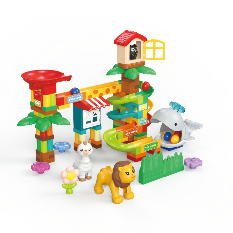 FEELO Compatible with LEGO Large Particle Building Blocks Toy for Boys And Girls, Birthday Gift Animal Slide Y42019