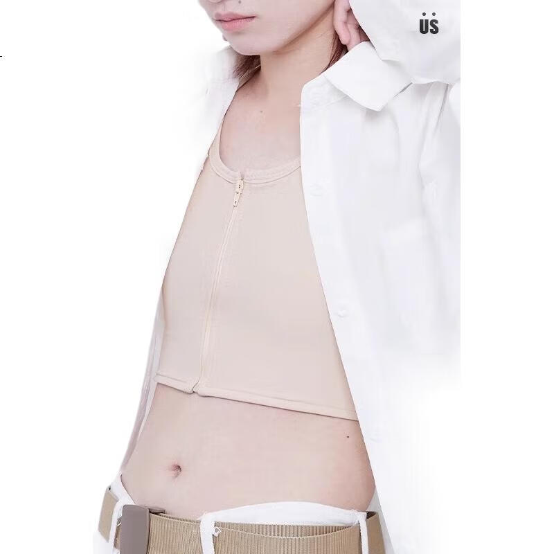Caramella Chest Binding Bra Large Bust Minimizer Les Style Flat Chest Shaping Anti-Shock Vest Cosplay Sports Bra for Women