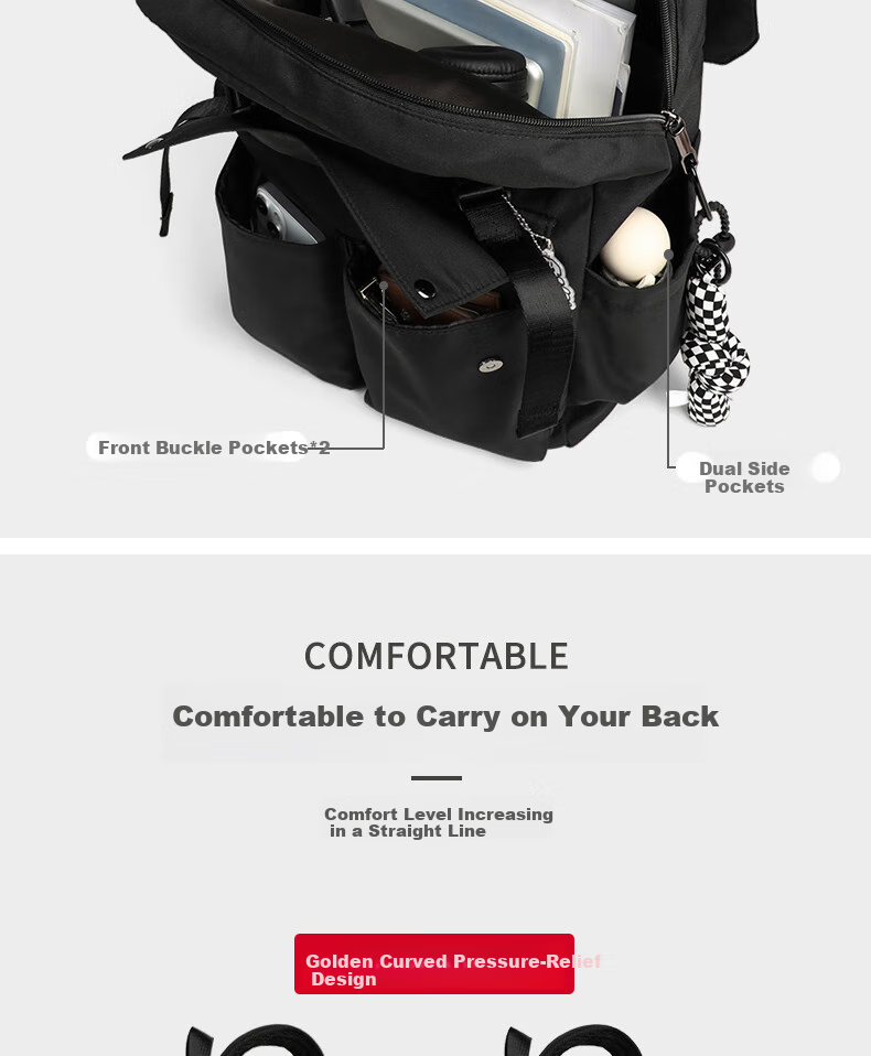 Viney Backpack, Large Capacity, Unisex School Bag for Middle School, High School And College Students, Commuter Laptop Bag, Business Travel Bag 6