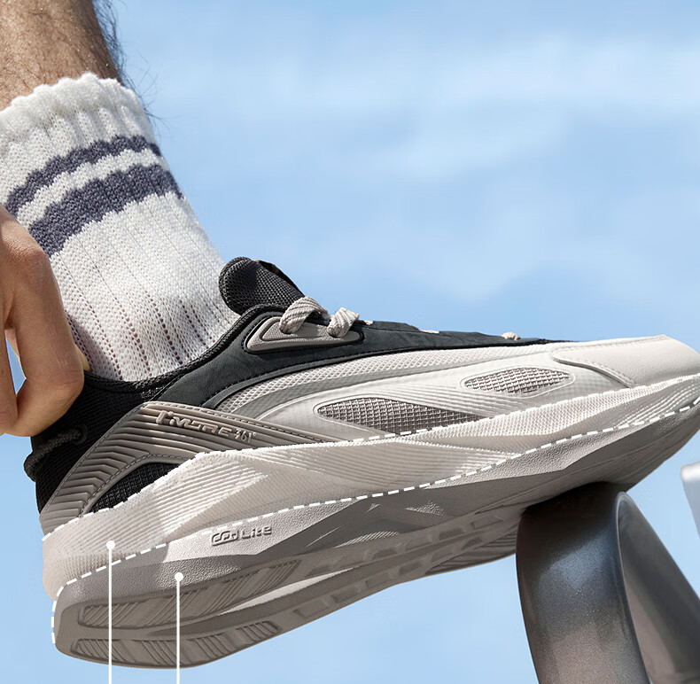 361° Spaceship Men's Sports Shoes Autumn Thick Sole Retro Casual Running Outdoor Cushioning Shoes 672536701-2 14
