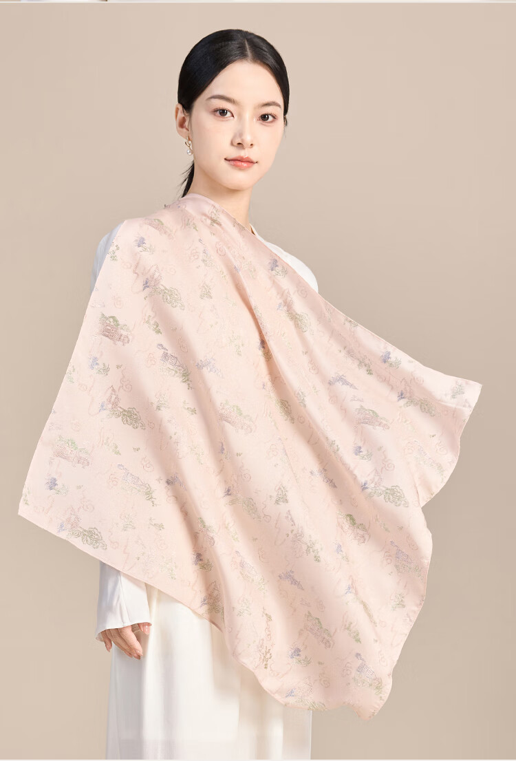 JIUMU 100% Mulberry Silk Scarf, Square Shawl for Women, Gift for Teachers And Mothers, Birthday Present, Gift Box Packaging 11