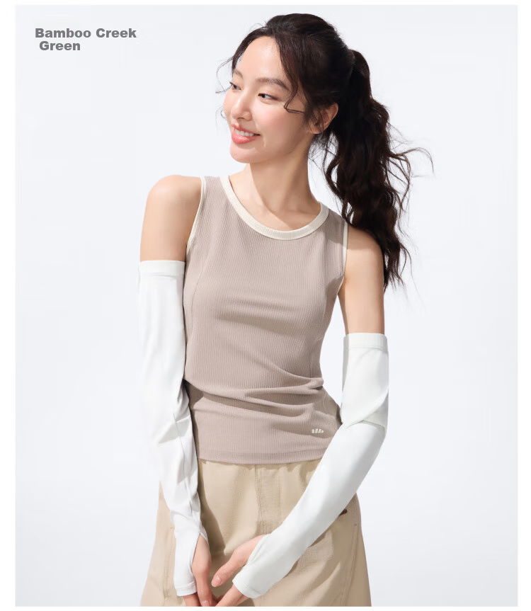 Beneunder Women's Loose Cooling Breathable Sun Protection Arm Sleeves UV Protection Driving Sleeve Soft Smoke Purple 16