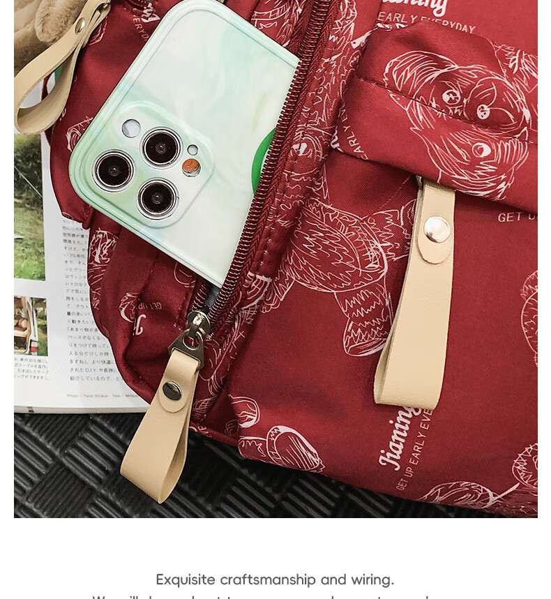 JINSHIWQ Backpack for Middle and High School Students, College Students, Boys and Girls, Large Capacity, Grades 3-6, Ergonomic Spine Protection Shoulder Bag 20