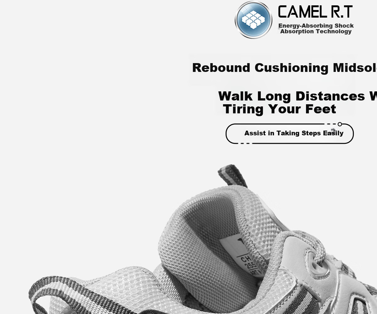CAMEL Outdoor Hiking Shoes for Women, Breathable Casual Thick-Soled Trekking Shoes, Water-Resistant Non-Slip Women's Shoes F25B693007 Size 35 14