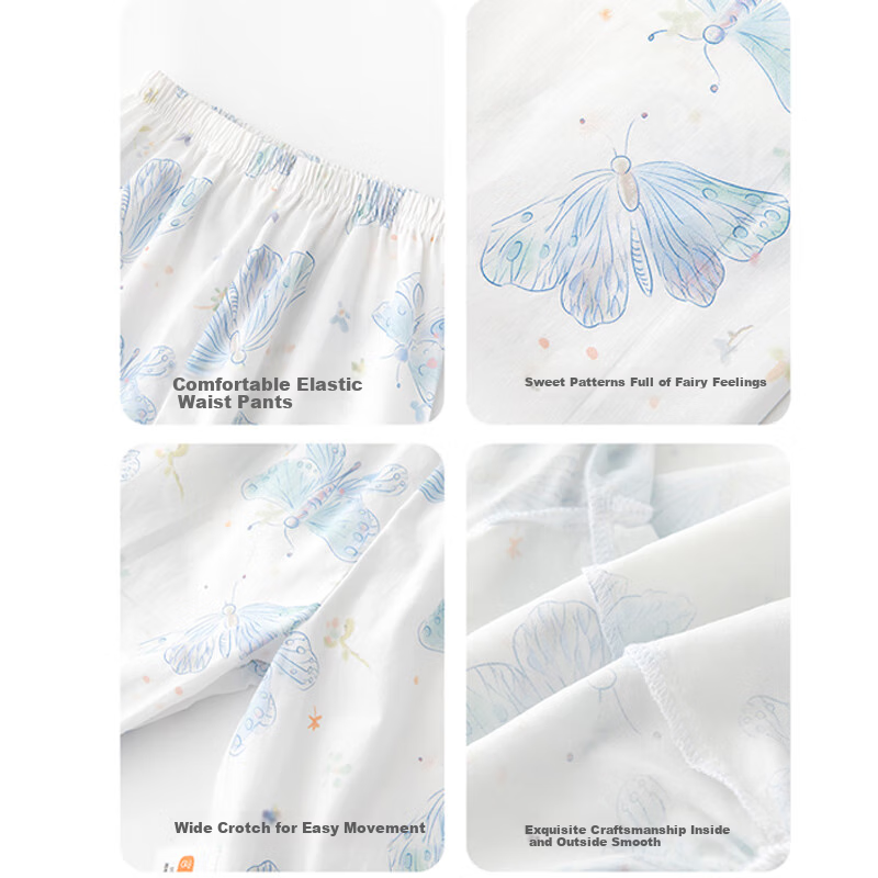 Детские брюки Babyprints, летние, из 100% хлопка, с принтом "Розовый олень", размер 80, для прогулок и сна
