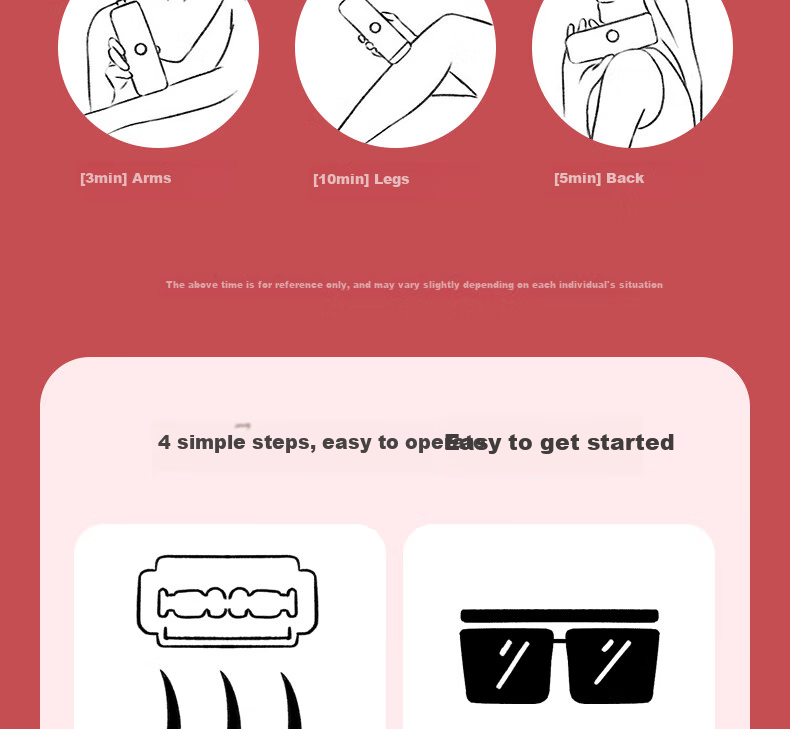 AUX Hair Removal Laser, Sapphire Ice Point, Painless Full-Body Underarm And Private Parts Home Shaver, Gift for Girlfriend Or Wife, Holiday Present, 1208 32
