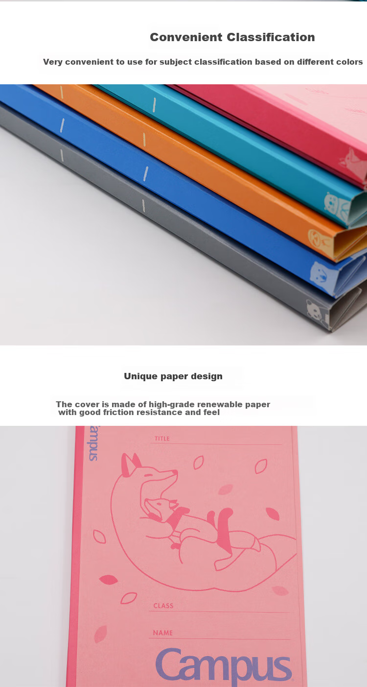 KOKUYO Imported Campus Parent-Child Animal Paper Board File Folder A4-S Sloth 1 Pack FU-CA10 Digital Full Network Low Price Exam Paper Storage 5