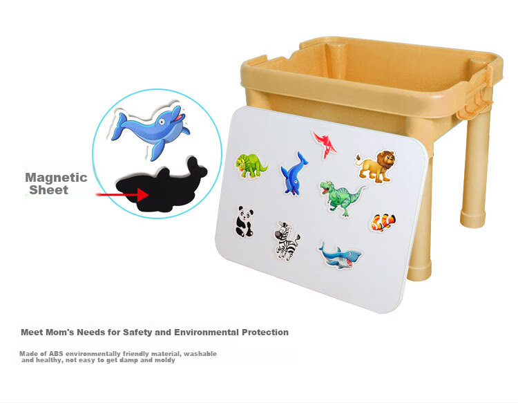 SPACE SAND Children's Multifunctional Toy Learning Table, Sand Tray Desk, Boys And Girls 6-Jin+ Study Desk Set, Birthday Gift 14