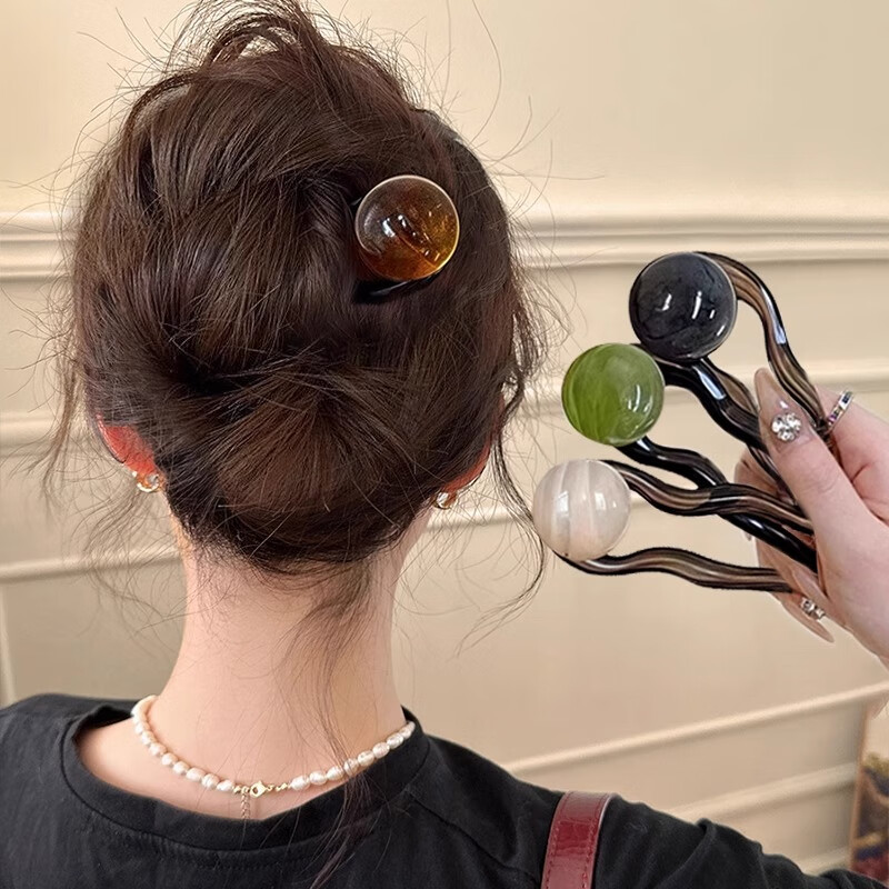 Gemon Minimalist U-Shaped Hairpin Ancient Style Women's High-End Hair Bun Tool 2025 New Hairpin Daily Commuting Hair Accessory 1